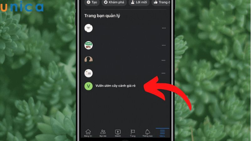 Chọn fanpage xóa vĩnh viễn tài khoản