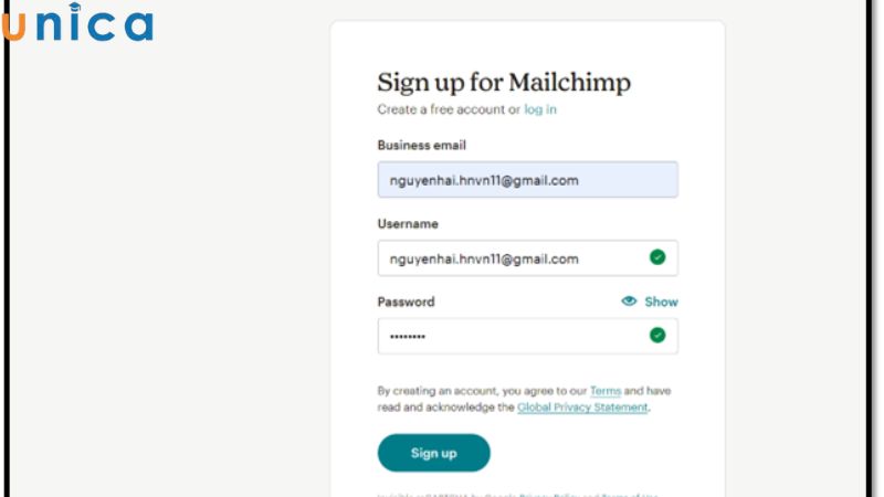 Điền thông tin yêu cầu