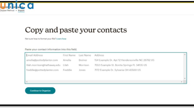 Tải dữ liệu lên