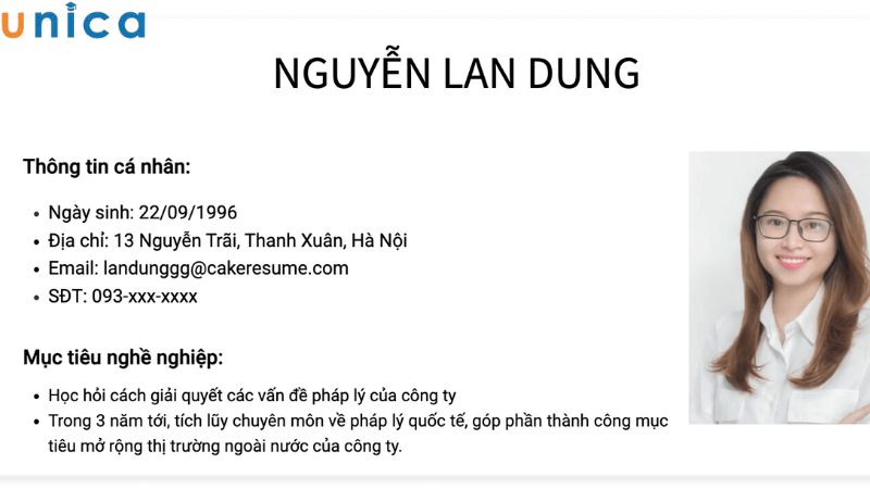 Mục tiêu nghề nghiệp nên viết ngắn gọn, xúc tích