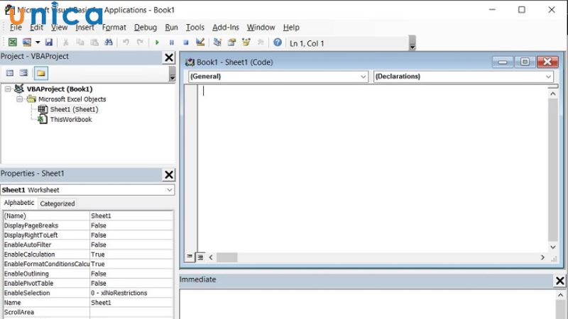 Truy cập vào công cụ Visual Basic Editor