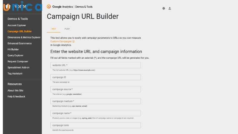 Cách tạo UTM tự động trên Campaign URL Builder