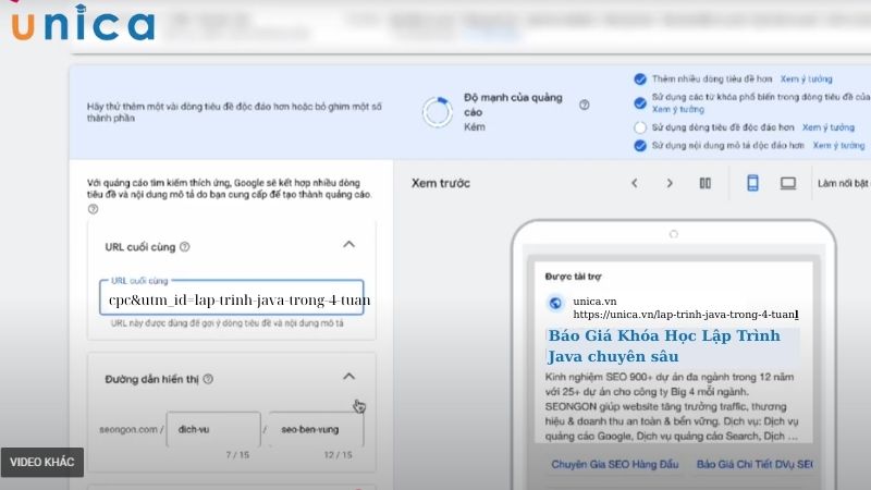 cách gắn mã UTM theo dõi chiến dịch quảng cáo google ads