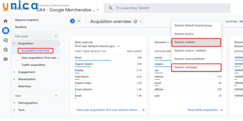 cách xem báo cáo UTM trên Google Analytics