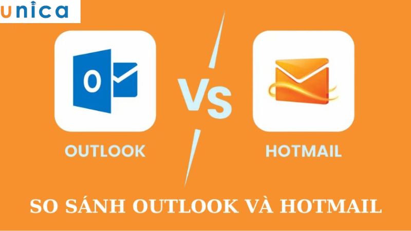 So sánh sự khác nhau Hotmail với Outlook