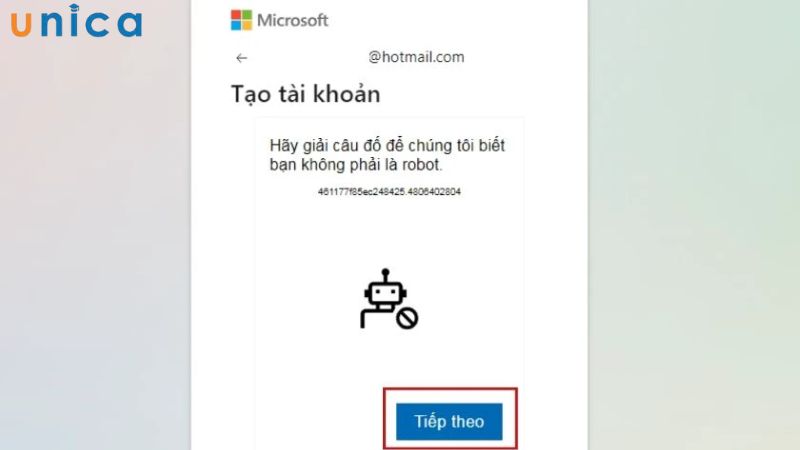 Chọn “Tiếp theo” để giải câu đố