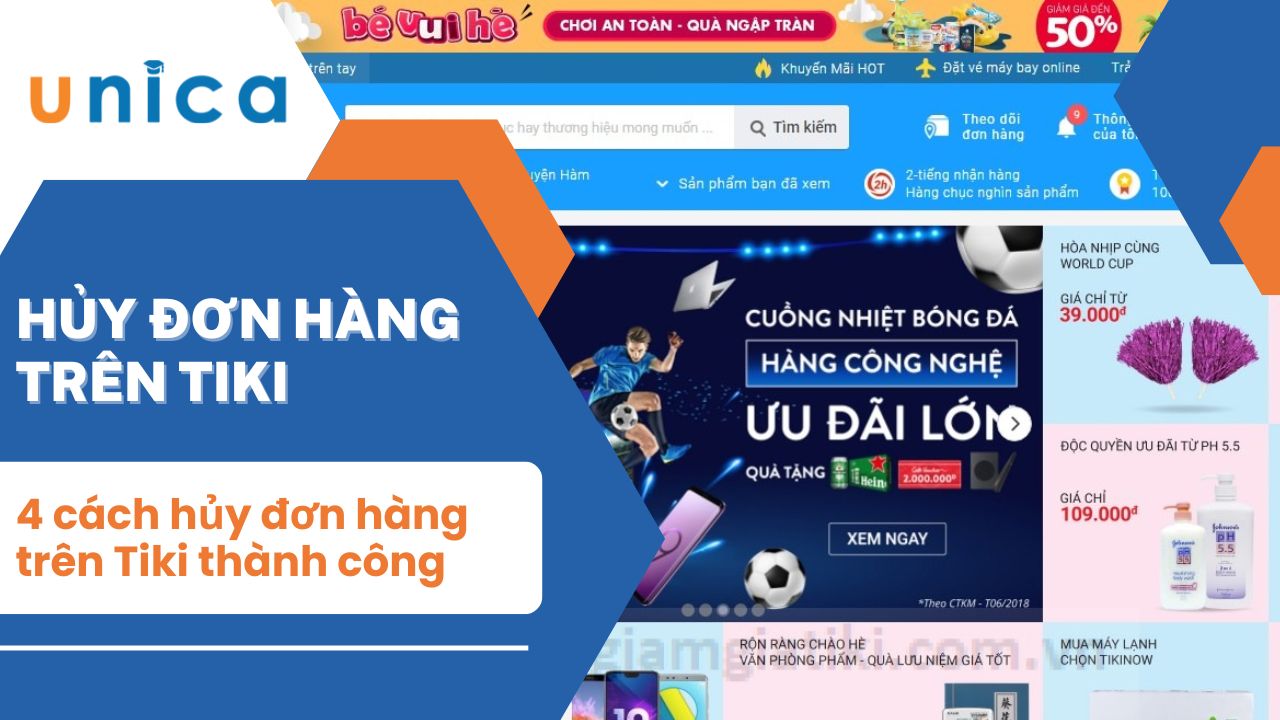 4 Cách hủy đơn hàng trên Tiki thành công 100%