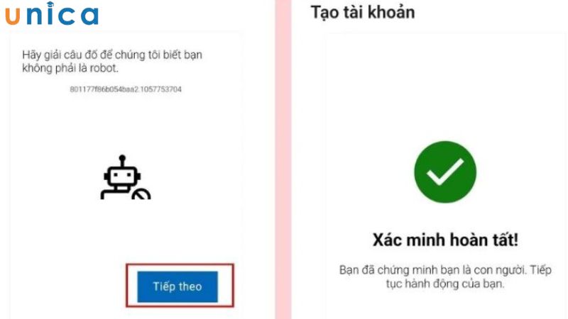 Xác minh để tăng tính bảo mật cho Hotmail