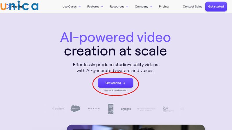 Chọn “Get Started” để đăng ký tài khoản miễn phí