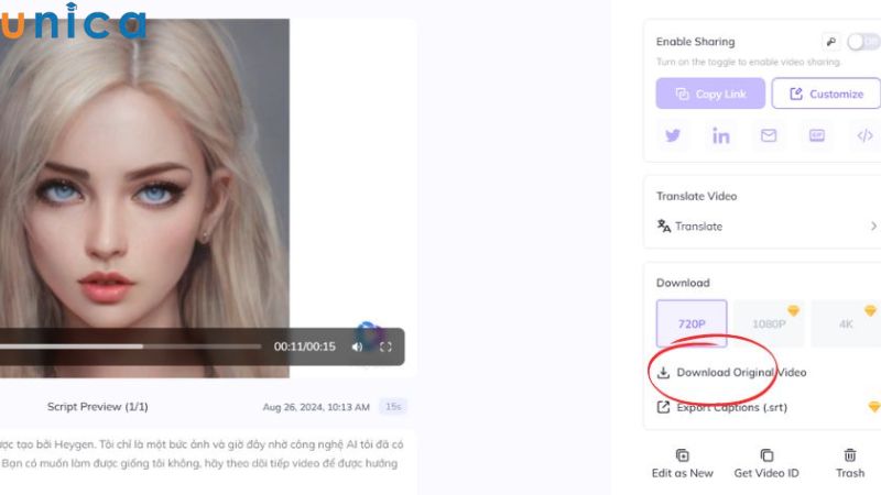 Chọn “Download” để tải xuống