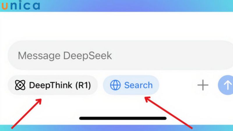Chọn DeepThink trước khi nhập yêu cầu.