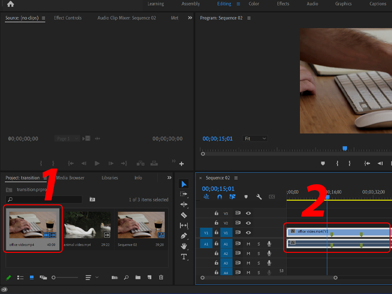 Chuẩn Bị Video trong Premiere Pro