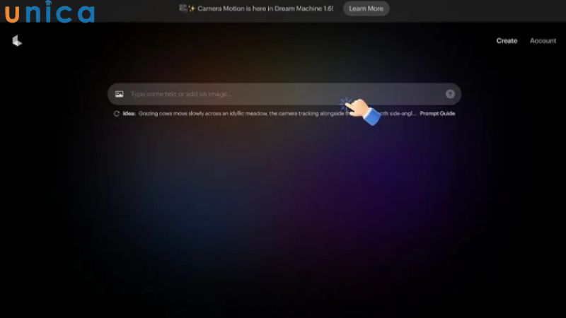 Nhập nội dung để tạo video 3D