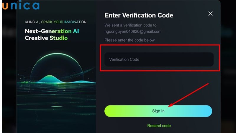 Nhập mã xác thực