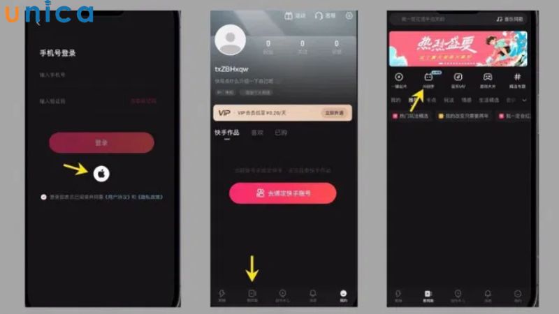 Thao tác đăng ký Kling AI trên điện thoại
