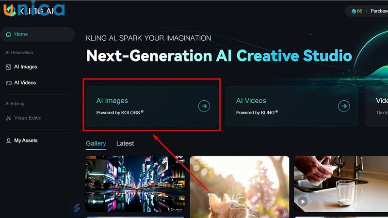Chọn “AI Images”
