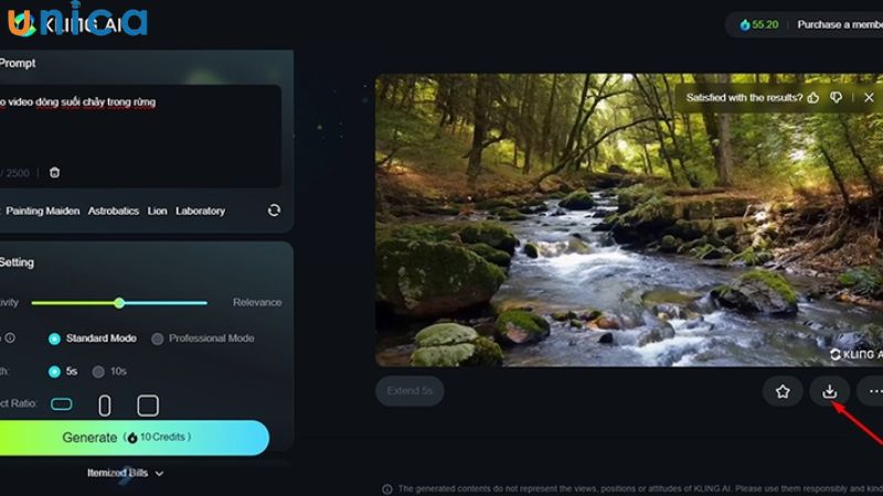 Nhấn Download để tải video về máy