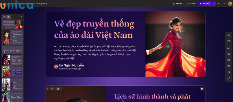 Kết quả Gamma AI tạo bài thuyết trình