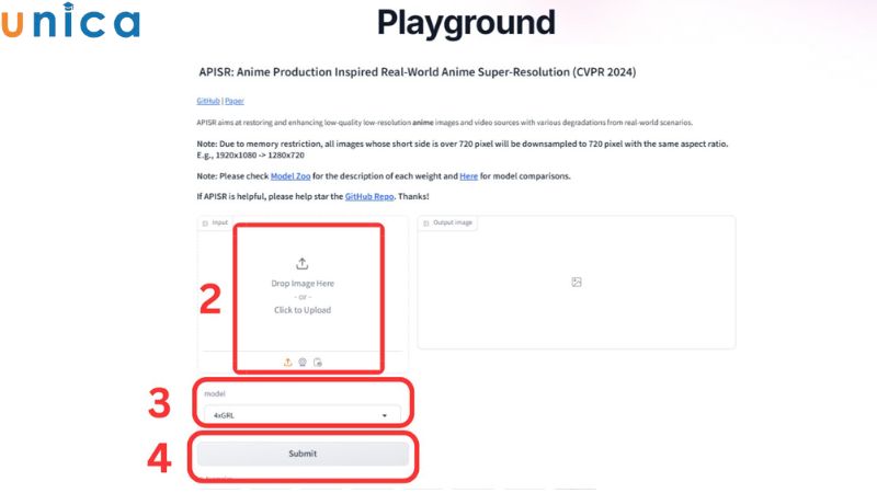 Tải ảnh lên và chờ AI xử lý hình ảnh theo yêu cầu