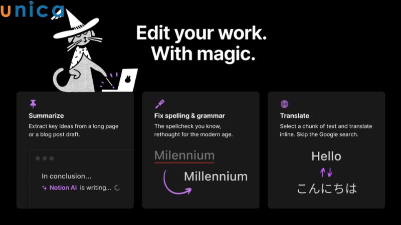 Notion AI sở hữu vô vàn tính năng mạnh mẽ