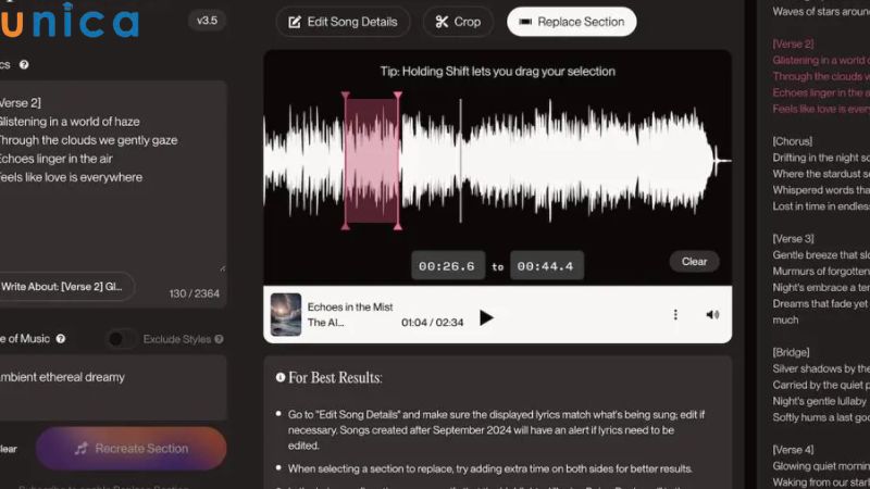 AI Song Generator hoạt động dựa trên các mô hình trí tuệ nhân tạo giúp phân tích và tái tạo âm nhạc