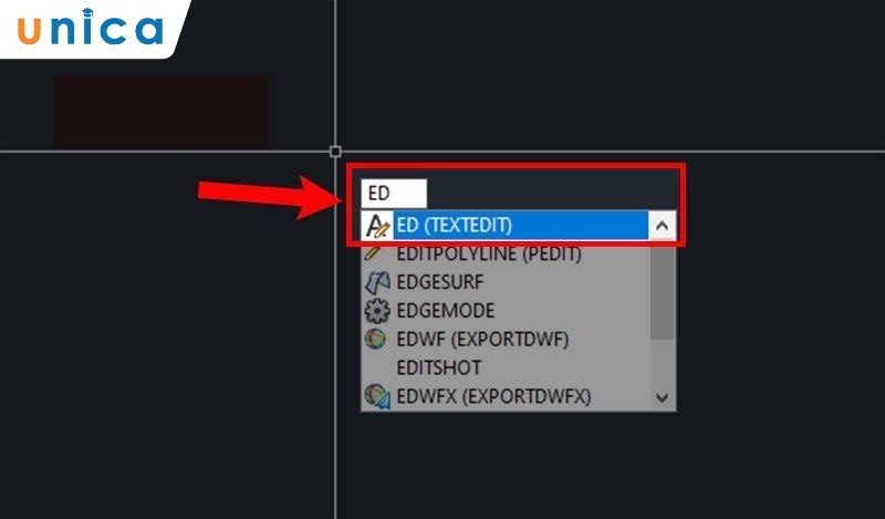 bước 1 Chỉnh sửa text trong Cad