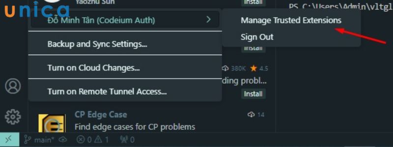 Kiểm tra xem đã log in thành công chưa