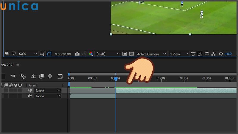 Kéo thanh màu xanh để video bắt đầu từ giây 30
