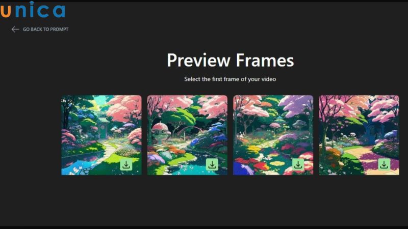 Lựa chọn một trong 4 khung hình