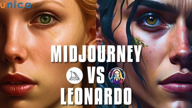 Phân biệt phần mềm Leonardo AI với Midjourney