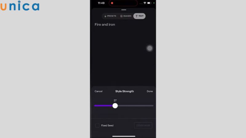 Nhập mô tả nội dung và nhấn nút “Generate”
