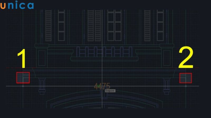 Chọn điểm đầu và điểm cuối trên đoạn thẳng