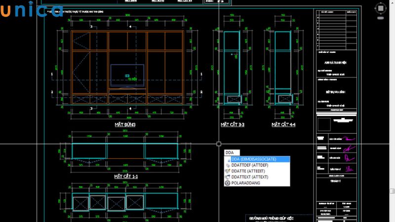 Lệnh DDA (Disassociate) trong CAD