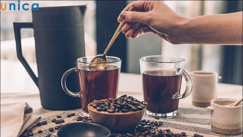 Chuẩn bị đầy đủ nguyên liệu và dụng cụ để pha được món Americano đá ngon