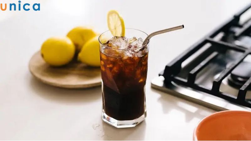 Thành phẩm ly Americano đá thơm ngon