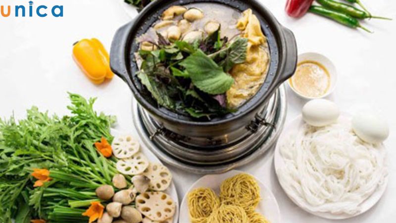 Sơ chế sạch các nguyên liệu cần cho vào món lẩu dê