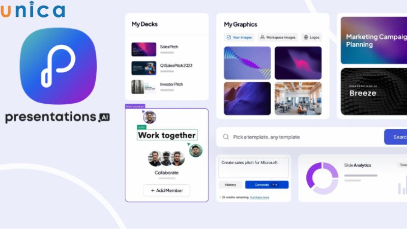 Presentations.ai - công cụ thiết kế slide thuyết trình AI dành riêng cho doanh nghiệp