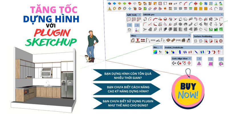 Tăng Tốc Dựng Hình Với Plugin Sketchup