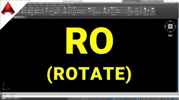 Lệnh xoay trong Cad | Cách xoay đối tượng với lệnh Rotate