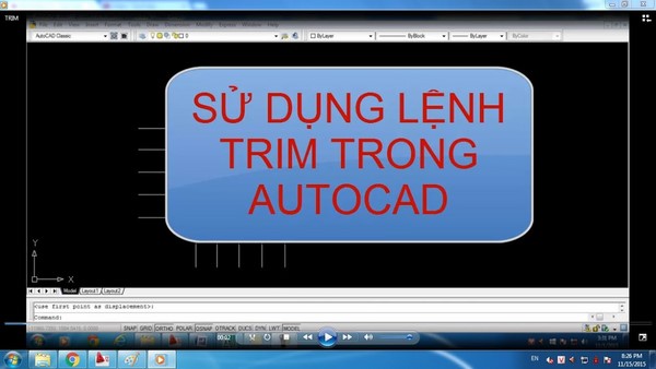 Hướng dẫn dùng lệnh trim trong cad để cắt nhanh hiệu quả