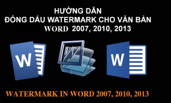 Cách đóng dấu bản quyền trong word bằng Watermark 