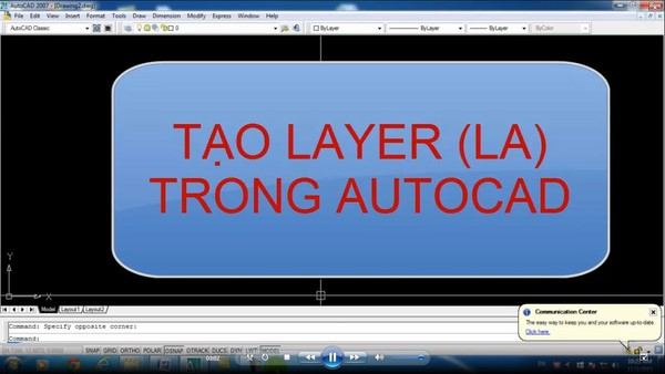 Hướng dẫn cách tạo layer mới và quản lý layer trong Autocad