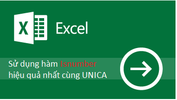 Cách sử dụng hàm ISNUMBER trong excel kiểm tra dữ liệu kiểu số