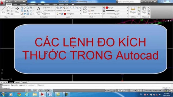 Các Lệnh Đo Khoảng Cách Phổ Biến Trong CAD