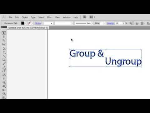 Tìm hiểu về Group và Ungroup trong AI và cách sử dụng lệnh