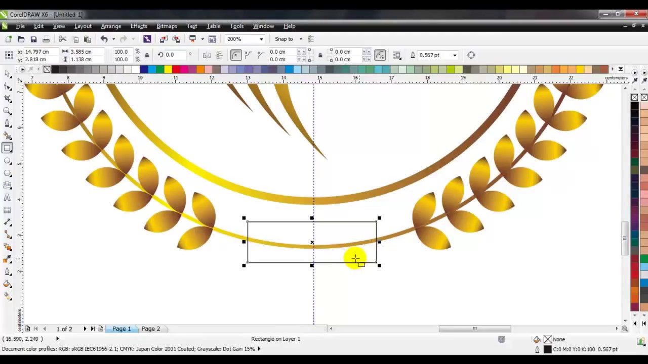 Cách vẽ và chỉnh sửa một đối tượng trong CorelDRAW X6